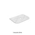 Calacatta White Zero Silica Engineer Stone Curve Under Counter Basin 750mm
