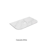 Calacatta White Zero Silica Engineer Stone Curve Under Counter Basin 900mm