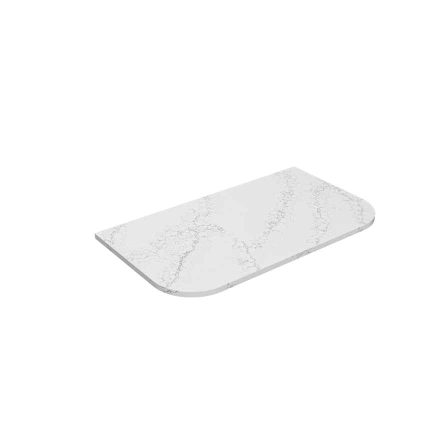Calacatta White Zero Silica Engineer Stone Curve 900mm