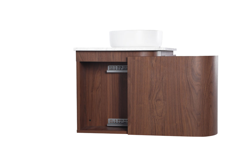 Ravello Wall Hung Vanity Mocha Oak