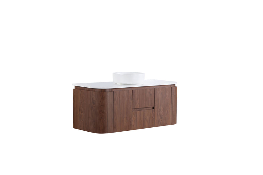 Ravello Wall Hung Vanity Mocha Oak