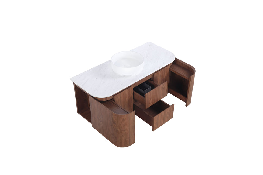 Ravello Wall Hung Vanity Mocha Oak