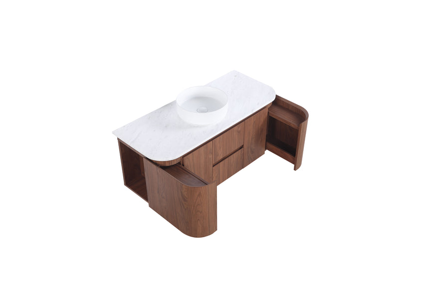 Ravello Wall Hung Vanity Mocha Oak