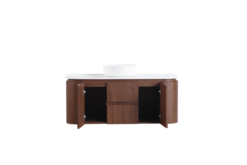 Ravello Wall Hung Vanity Mocha Oak