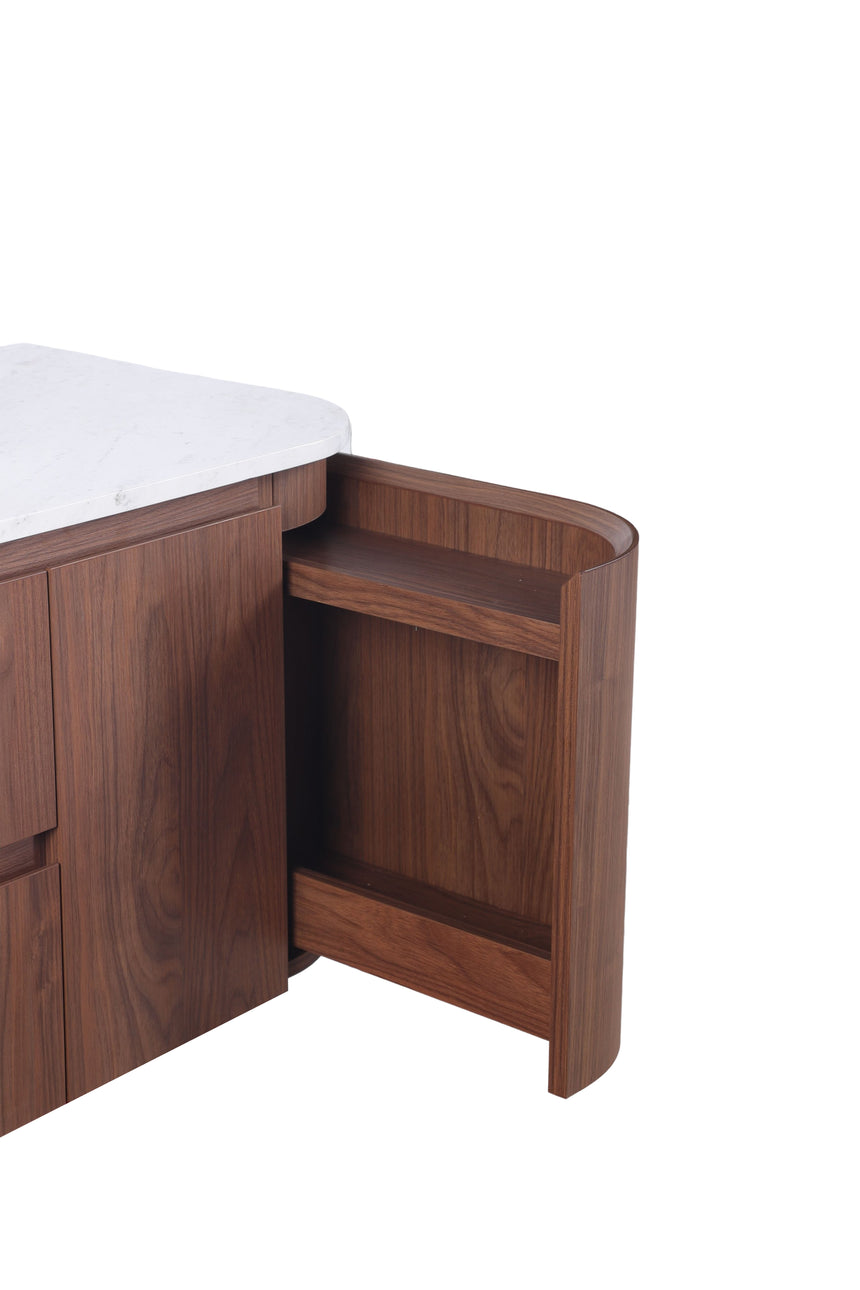 Ravello Wall Hung Vanity Mocha Oak