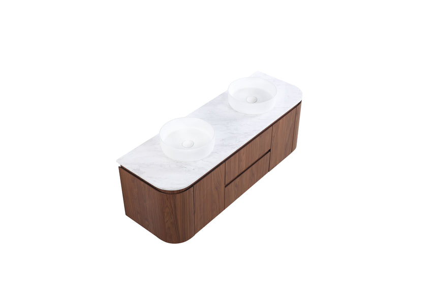 Ravello Wall Hung Vanity Mocha Oak