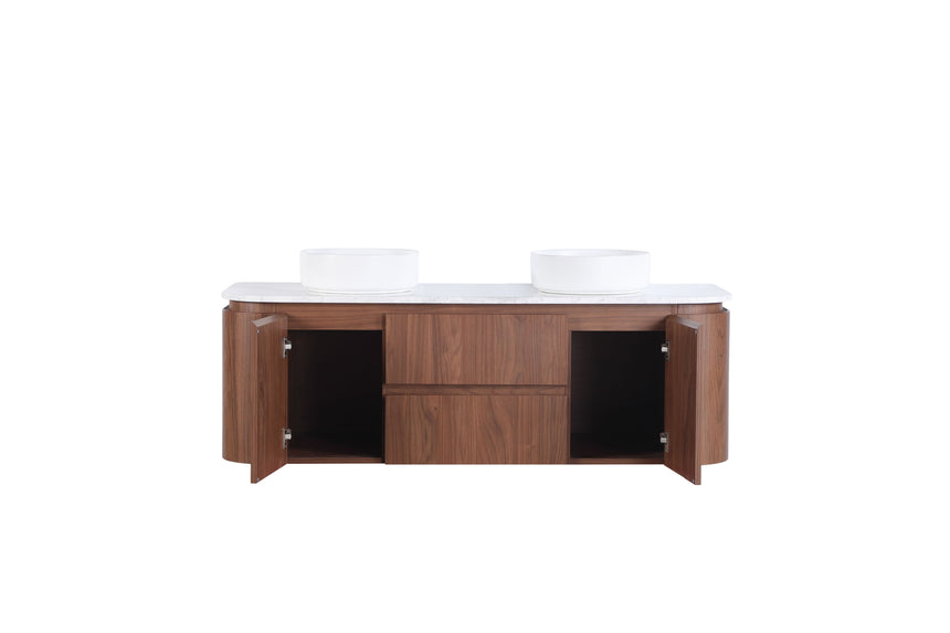Ravello Wall Hung Vanity Mocha Oak