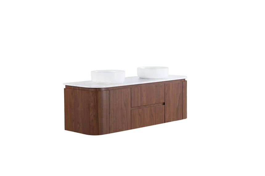 Ravello Wall Hung Vanity Mocha Oak