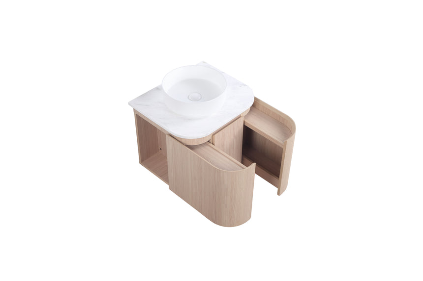 Ravello Wall Hung Vanity Sandy Oak