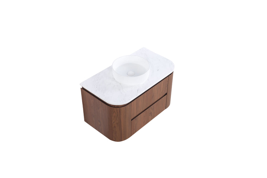 Ravello Wall Hung Vanity Mocha Oak