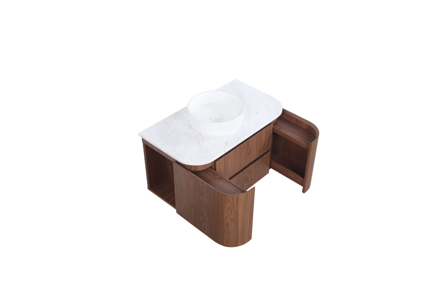 Ravello Wall Hung Vanity Mocha Oak