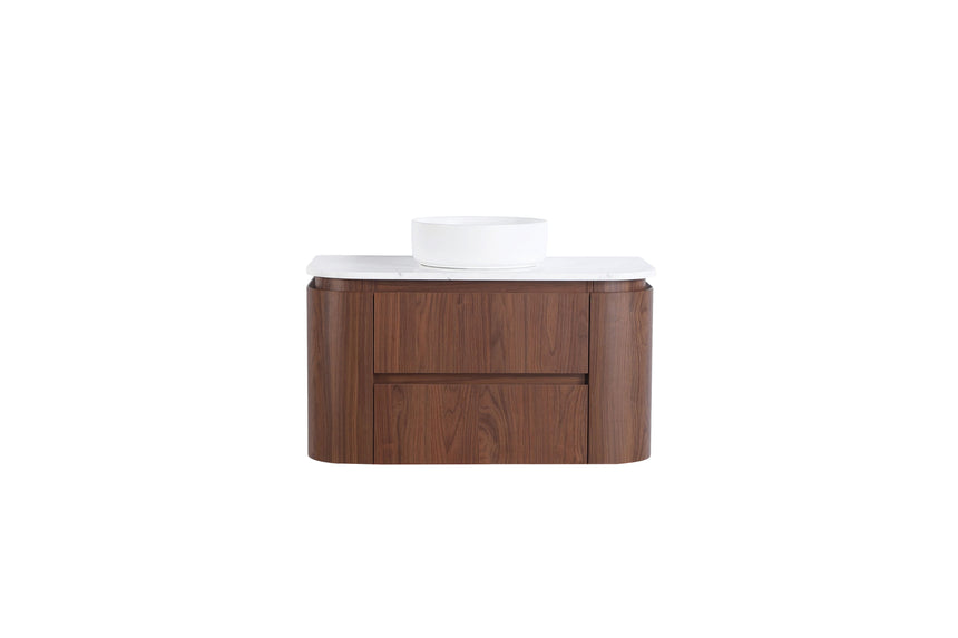 Ravello Wall Hung Vanity Mocha Oak