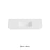Aruro Solid Surface Stone Basin 12 O'clock Taphole positioned at the back Matte White 1200mm