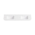 Aruro Solid Surface Stone Basin 12 O'clock Taphole positioned at the back Double Bowl Matte White 1800mm
