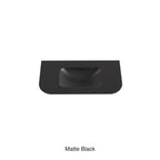 Aruro Solid Surface Stone Basin 12 O'clock Taphole positioned at the back Matte Black 900mm