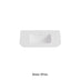 Aruro Solid Surface Stone Basin 12 O'clock Taphole positioned at the back Matte White 900mm