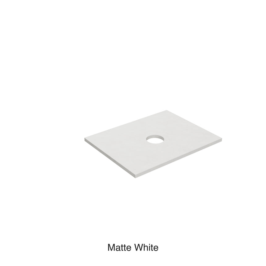 Solid Surface Plain Slab for custom hole cutting Under Counter Basin 600mm