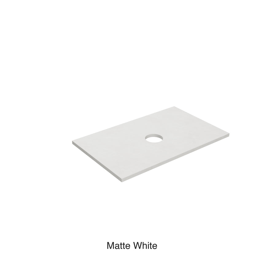 Solid Surface Plain Slab for custom hole cutting Under Counter Basin 750mm