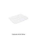 Calacatta Arctic White Curve Solid Surface Stone Top Under Counter Basin 600mm