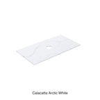Calacatta Arctic White Solid Surface Stone Top Under Counter Basin 900mm