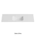 Chasey Solid Surface Stone Basin 12 O'clock Semi Drilled at the back Matte White 1500mm