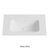 Chasey Solid Surface Stone Basin 12 O'clock Semi Drilled at the back Matte White 750mm
