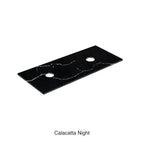 Calacatta Night Solid Surface Stone Top Double Under Counter Basin 1200mm