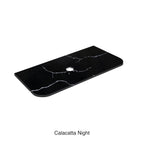 Calacatta Night Curve Solid Surface Stone Top Under Counter Basin 1200mm