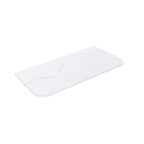 Calacatta Arctic White Curve Solid Surface Stone Top 1200mm