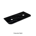 Calacatta Night Curve Solid Surface Stone Top Double Under Counter Basin 1200mm