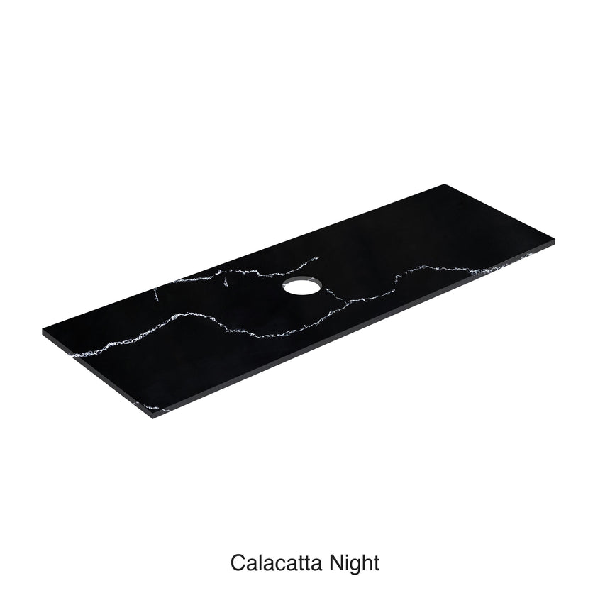 Calacatta Night Solid Surface Stone Top Under Counter Basin 1500mm