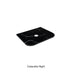 Calacatta Night Curve Solid Surface Stone Top Under Counter Basin 600mm