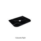 Calacatta Night Curve Solid Surface Stone Top Under Counter Basin 750mm
