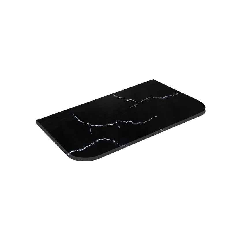 Calacatta Night Curve Solid Surface Stone Top 900mm