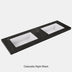 Calacatta Night Black Sintered Stone semless joined with fine ceramic basin Stone thickness 50mm Double Bowl 12 O'clock tap hole 1200mm