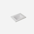 Blanco White Sintered Stone Seamless Joined with Fine Ceramic Basin Stone thickness 40mm Single Bowl No tap hole