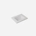 Blanco White Sintered Stone Seamless Joined with Fine Ceramic Basin Stone thickness 40mm Single Bowl No tap hole