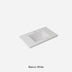 Blanco White Sintered Stone Seamless Joined with Fine Ceramic Basin Stone thickness 40mm Single Bowl 12  O'clock tap hole