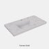 Carrara Gold Sintered Stone semless joined with fine ceramic basin Stone thickness 50mm Single Bowl 12 O'clock tap hole 600mm