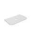 Solid Surface Plain Slab Curve Under Counter Basin- Matte White 750mm