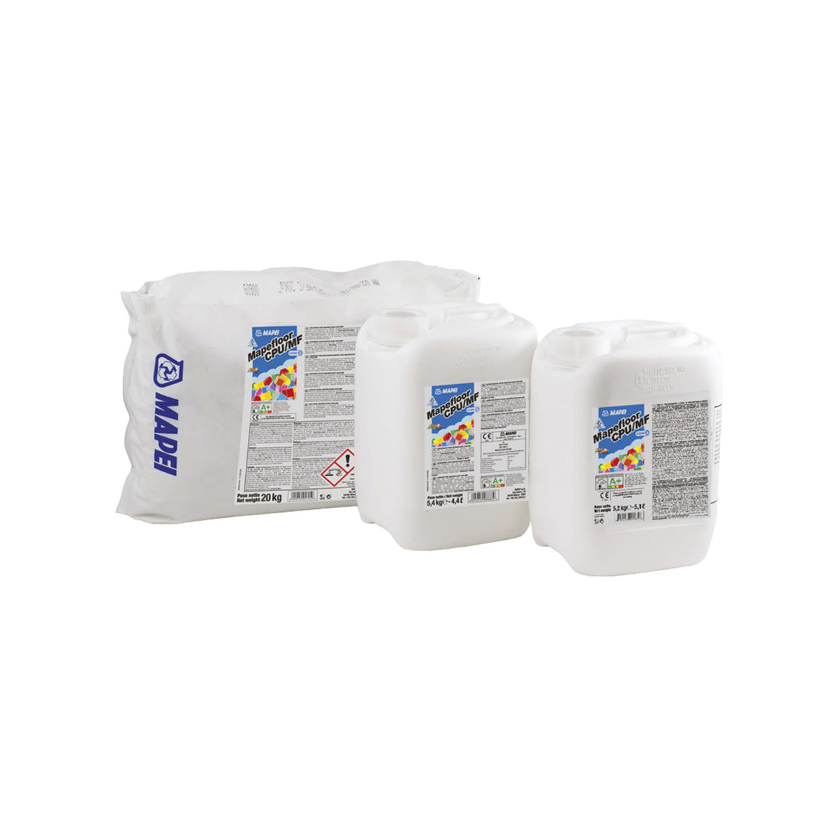 Mapei Mapefloor CPU/MF Mapefloor CPU cement polyurethane floor topping 20kg bag with liquid containers by Tilemall