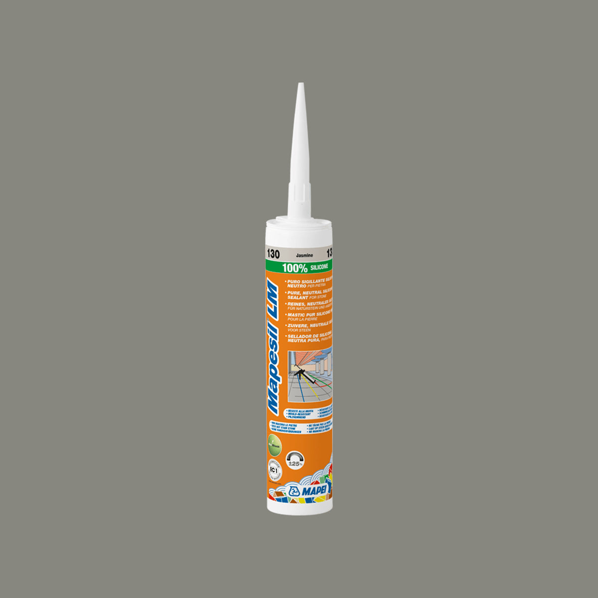 Mapei Silicone LM 310ml 113 310ml cement grey sealant cartridge by Tilemall