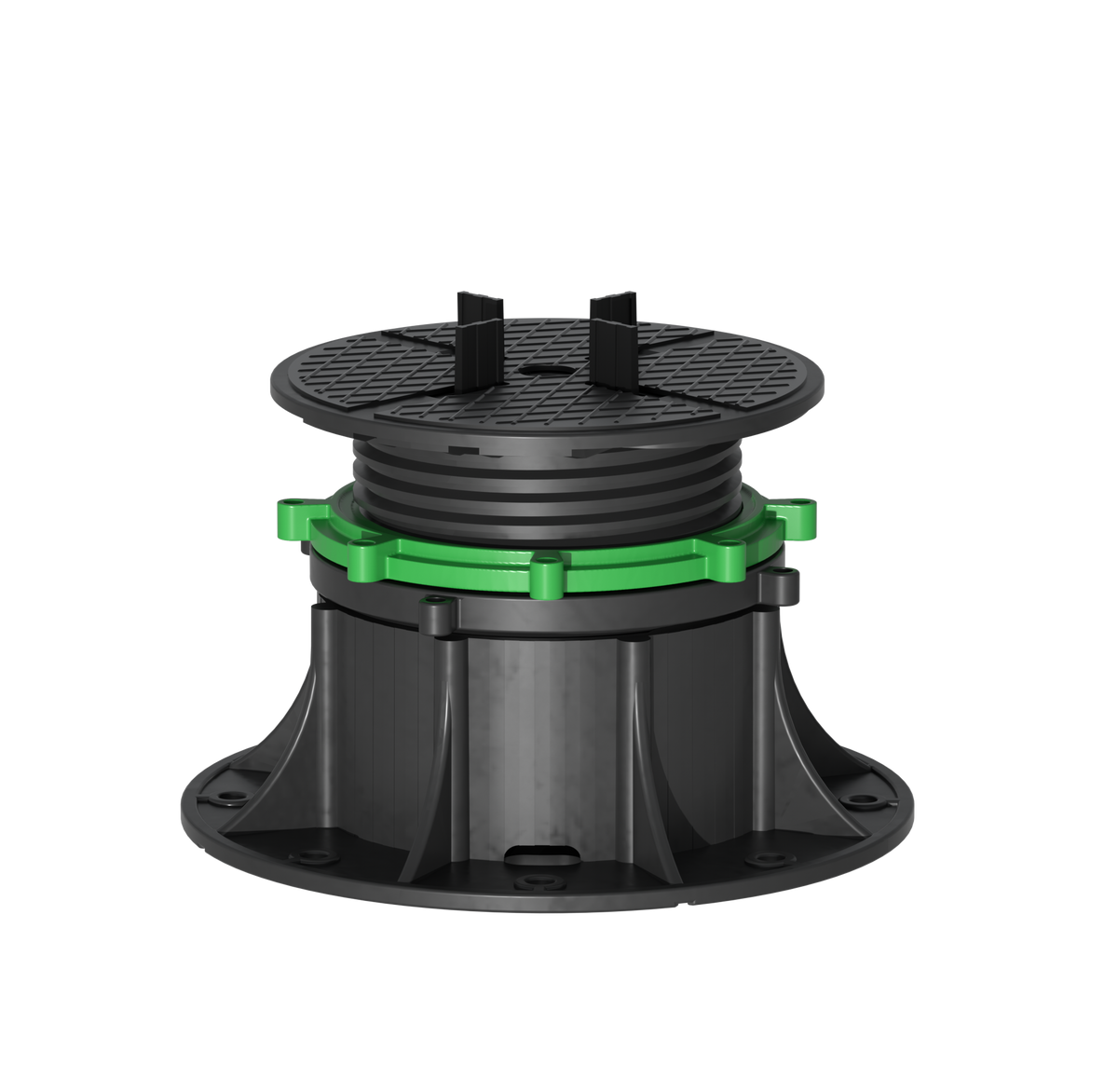 Moonbay Pedestal adjustable tile pedestal 90-185mm with green adjustment collar by Tilemall