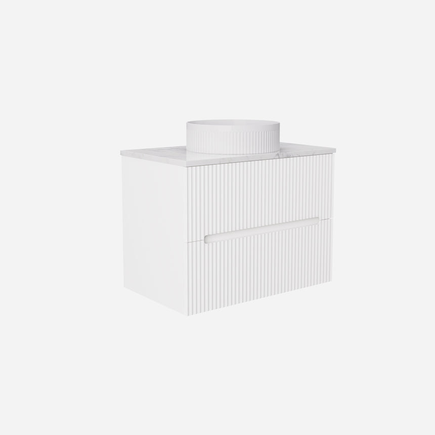 Cabarita Modern Wall Hung Cabinet Matte White
