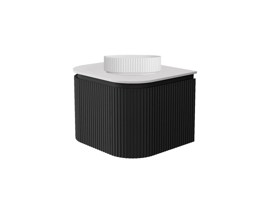 Estella Modern Wall Hung Cabinet Matte Black