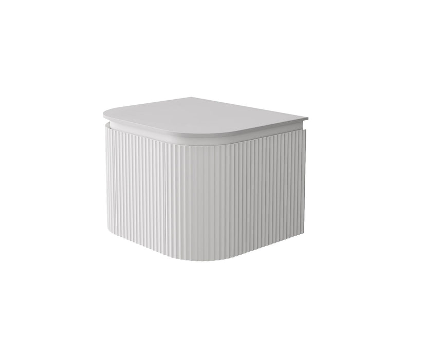 Estella Modern Wall Hung Cabinet Matte White