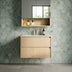 Gladstone Modern Wall Hung Vanity Sandy Oak
