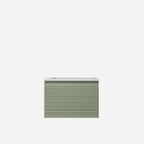 Sedona Fluted Wall Hung Cabinet Olive Green
