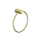 Nero Opal Towel Ring Brushed Yellow Gold