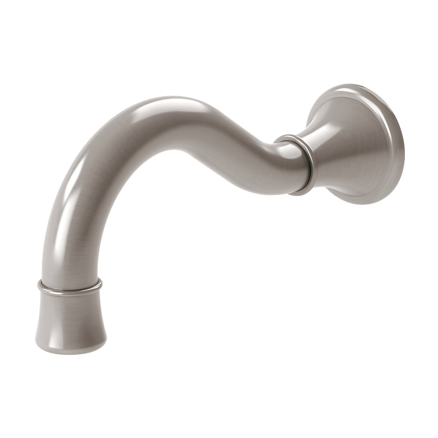 Phoenix Nostalgia Basin / Bath Outlet 180mm Shepherds Crook Brushed Nickel, additional product view